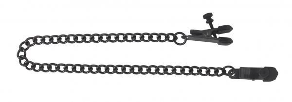 Blackline Adjustable Broad Tip Nipple Clamps Black (SKU: TCN-1990-02)